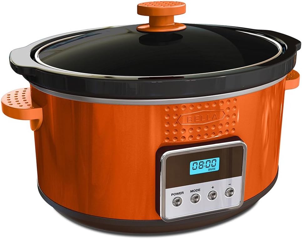 BELLA 13992 Dots Collection Programmable Slow Cooker, 5