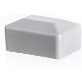 5 Stck. Zaunpfahlkappe rechteckig 80x60 mm Braun Kunststoff