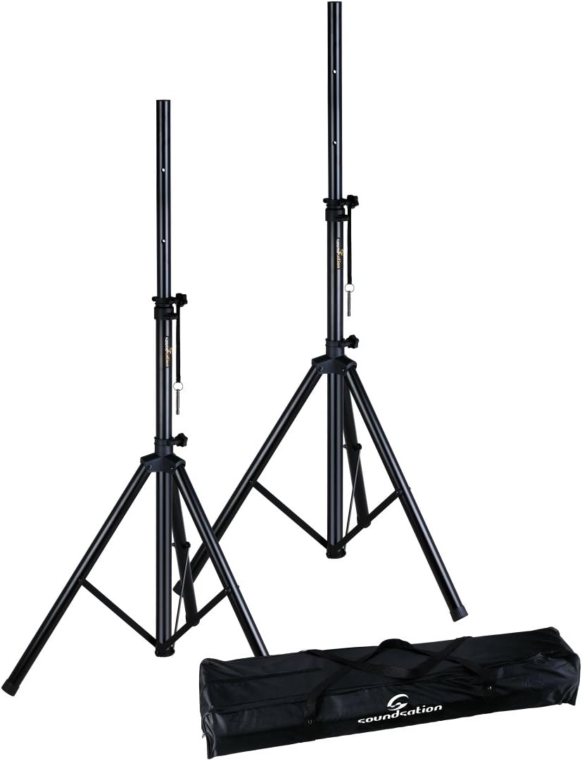 supporto per altoparlanti con supporto per il trasporto