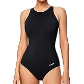 Ewedoos Athletic Swimsuit for Women Adjustable Strap One Piece Swimsuit Racerback Bathing Suit for Women Tummy Control
