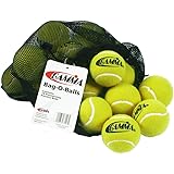 Gamma Sports Bucket or Bag of Pressureless Tennis Balls - Sturdy & Reuseable Poly Bucket or Mesh Bag for Easy Transport - Bucket-O-Balls - Bag-O-Balls (18-pack or 48-pack of balls)