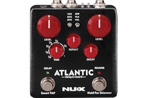 NUX NDR-5 NUX | Atlantic Delay & Reverb Pedal,Black