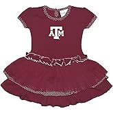 Two Feet Ahead Girls Toddler Polka Dot Tutu Bodysuit Dress College Sports Fan Apparel
