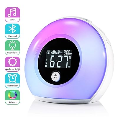 ZOTO Wake Up Light Alarm Clock with Bluetooth Angola Ubuy