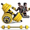 Image 1 - DDFE Adjustable Dumbbell Barbell Lifting Set 40.4lb New Dumbbell Barbell Set for Men,Women,Beginners,Home with Four 4lb. Four 2.8lb.Four 3.3lb.Weights, 2 Dumbbell Bars,1 Barbell Connecting Rod