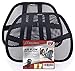 MAXXPRIME Lumbar Support,Car Back Support with Double Breathable Mesh and Adjustable Straps,Back Support for Car,Home and Office Chair (Black 2 Pack)