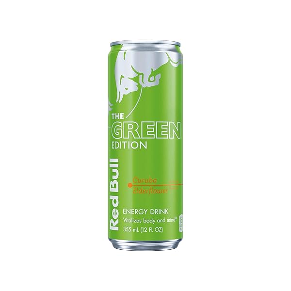 RED BULL THE GREEN EDITION CURUBA ELDERFLOWER ENERGY DRINK, 12 FL OZ CAN