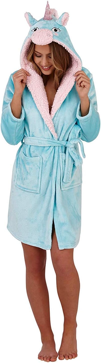 Loungeable Ladies Luxury Fleece Super Soft Lounge Nightwear Robe