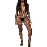 XIUSEMY Women Sexy Bodystocking One Piece Badydoll Fishnet Lingerie Nightwear Plus Size