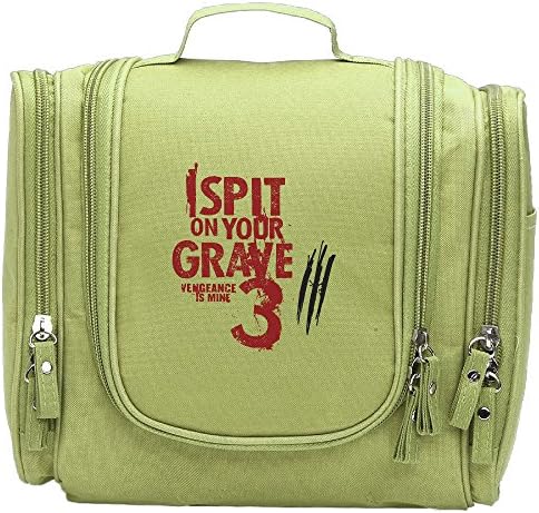 Women's Waterproof Travel Toiletry Bag Cosmetic Organizer I Spit On Your Grave Makeup Pouch Toiletry Case Makeup Train Case