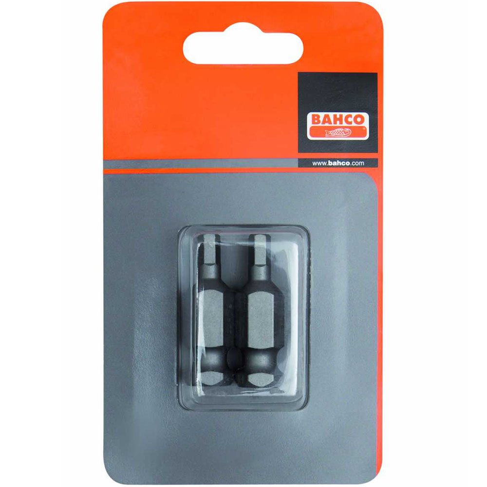 Bahco 74S/H14-2P H14 Bits for Hex Head Screws, 0 V, Silver, 7/16-Inch, 35 mm, Set of 2 Piece