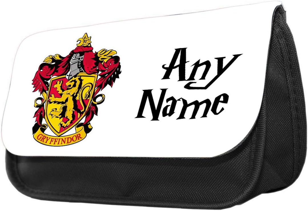 Personalised Harry Potter Themed Gryffindor Crest Funny Pencil Case. Make up case, Back to School Gift. (Harry Potter Gryffindor 2)