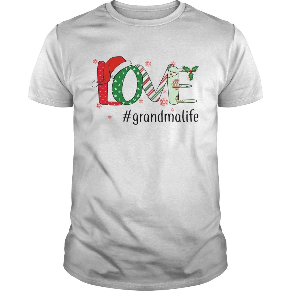 Merry Christmas Love Grandmalife Grandma Life, Short Sleeves, Unisex, For S T Shirt