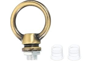 PATIKIL 15kg Load 25mm ID M10 Lamp Female Loop Holder, 1 Set Lifting Eye Nut Hook Ring Shape Structural Support to Chandelier