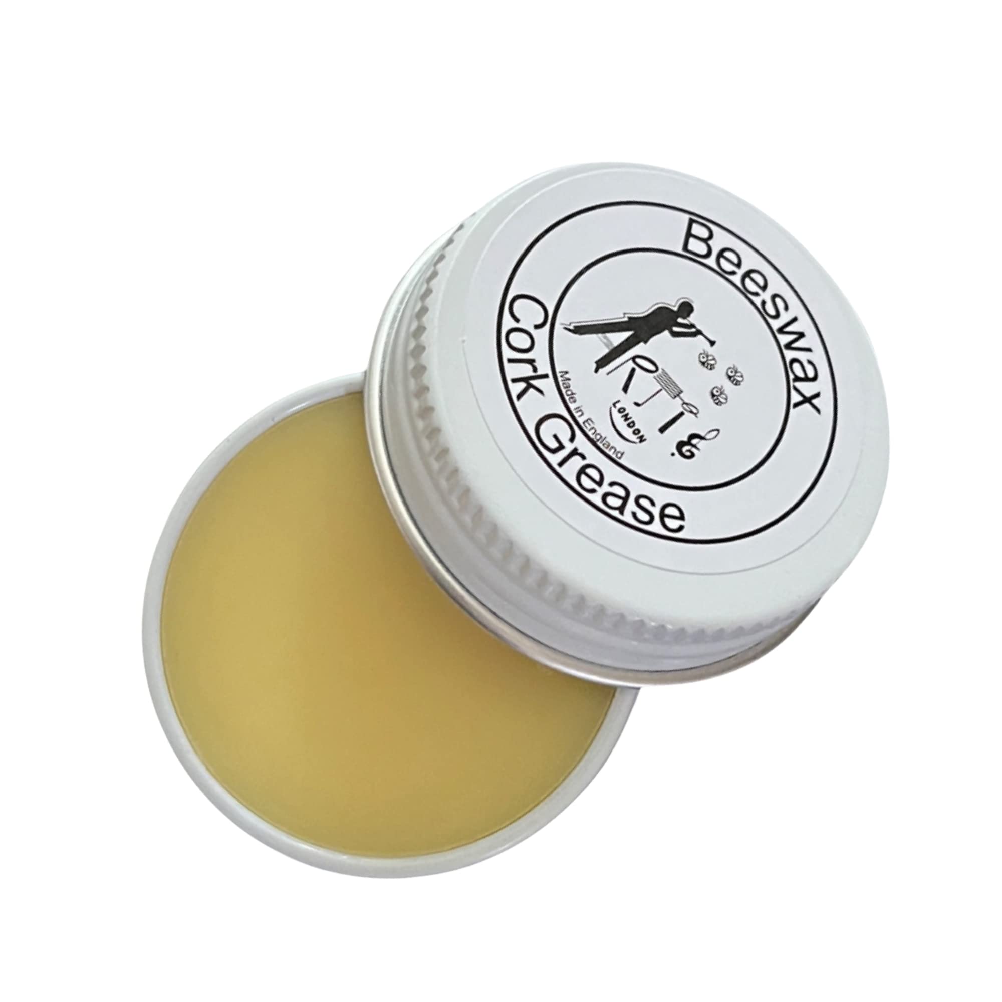 Premium Beeswax Cork Grease – Large 15ml Tin – Handmixed in the UK – Effective Lubrication for Clarinet, Oboe, Bassoon & Saxophone Tenon Corks – Old & Original Recipe by ARTIE LONDON