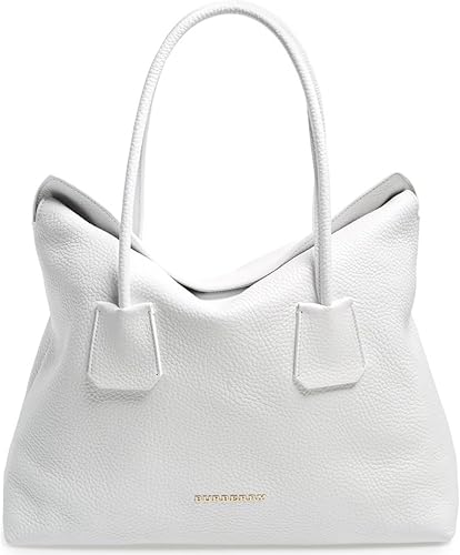 burberry white tote bag