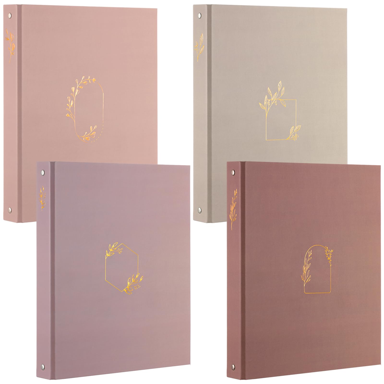 Photo 1 of Sayglossy 4 Pcs Aesthetic 3 Ring Binder Sturdy 1 Inch Cute Binder Fits 11" x 8.5" Letter Sized Paper for Women Men School Office Home Supplies Work Organize Paperwork, 4 Colors(Morandi)