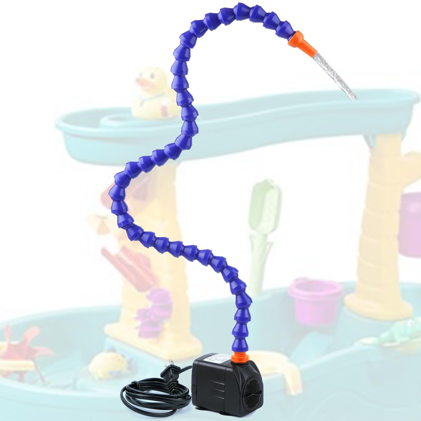 Photo 1 of JYNTERPLAY Water Table Pump, Kids Sand Water Play Table Pump with 5FT Charging Cord Splash Fun Summer Outdoor Toddler Activity Accessories Water Game Toys One Way