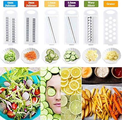 Amazon Com Allinone Vegetable Slicer Vegi Grater 11 In 1 Multi