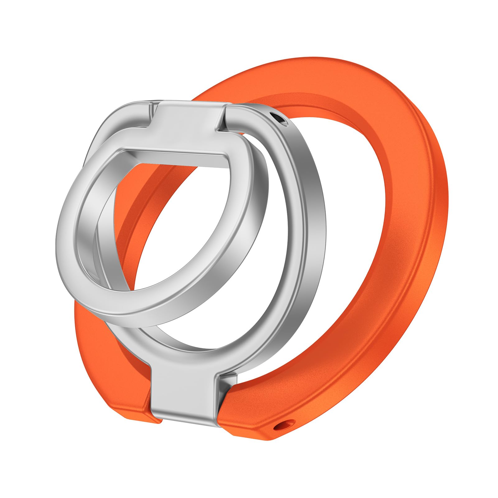 Magnetic Phone Ring Holder for MagSafe, 360° Rotation Cell Phone Grip Stand Finger Ring Kickstand Two-Sided Magnet for iPhone 17 Pro Max 16e 16 Pro Max Samsung Galaxy S26 S25 Ultra MagSafe Accessories