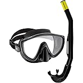 Cressi Snorkeling Kit (Mask & Snorkel) for Snorkelers of All Skill Levels- Tino & Island 2.0 - Quality Since 1946
