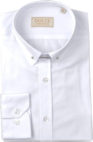 white shirt large collar