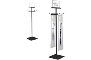 MONTEX Umbrella Bag Stand, Umbrella Holder Stand with Free 200 Disposable Large Plastic Umbrella Bags, Wet Umbrella Bags Stand