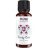 NOW Essential Oils, Candy Cane Oil Blend, Refreshing and Invigorating with a Sweet and Minty Scent, Steam Distilled and CO2 Extracted, 1-Ounce
