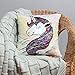 MHJY Unicorn Pillow Insert,Magic Reversible Sequins Mermaid Pillow 16