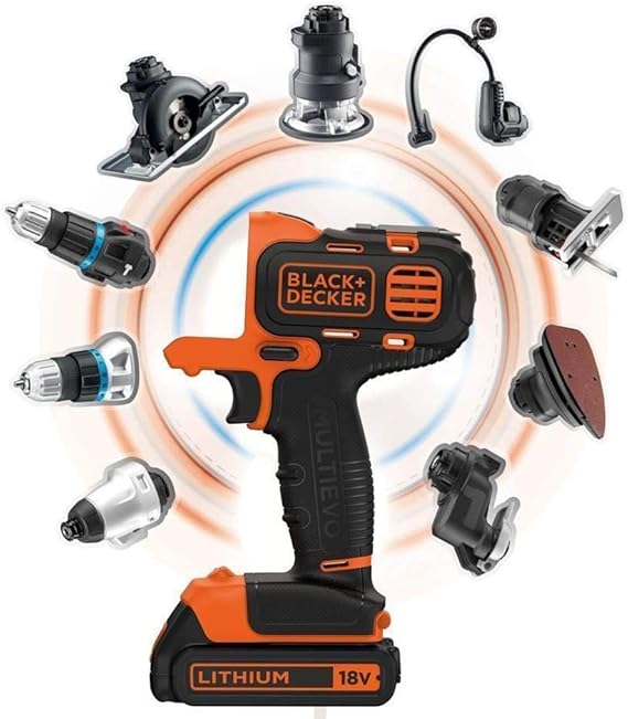 Black+Decker 18V Multievo Multi Tool Drill With 4 Attachment Kit at ...