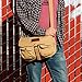 GEARONIC Men Women Vintage Canvas Leather Tote Satchel College Military Shoulder Messenger Sling Crossbody Hiking Bag Backpack For Toiletry Gym Travel Work Laptop-Khaki