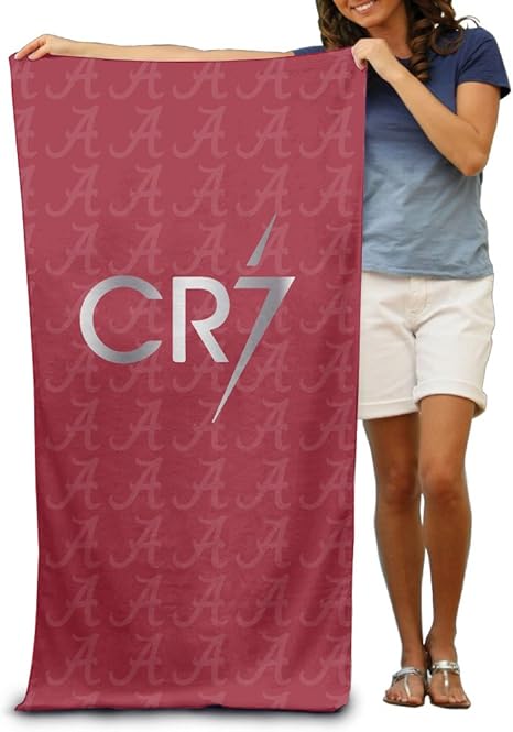 Amazon Co Jp Cristiano Ronaldo Cr7ロゴプラチナスタイル31 5 51 ビーチタオル One Size ホーム キッチン