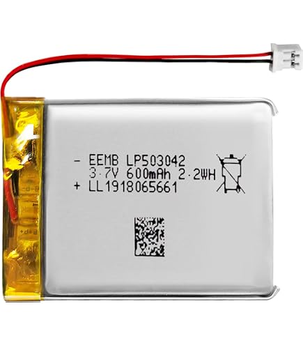 Amazon.com: QULONG (1-Pack 3.7V 600mAh 503040 Battery Rechargeable