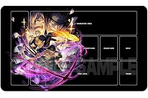 YMILOHOGI Playmat Trading Card Game OPCG Mat CCG MTG Playmat TCG Card Game Table Mat Mouse Pad 600X350mm + Free Bag (H003) (Zoro and Sanji 27)