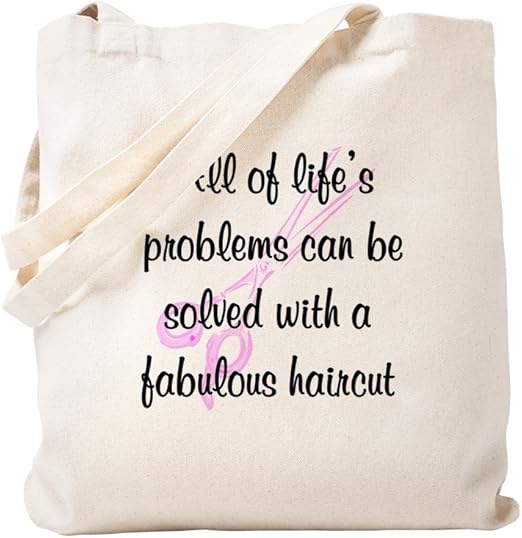 Amazon Com Cafepress Top Hair Stylist Natural Canvas Tote Bag