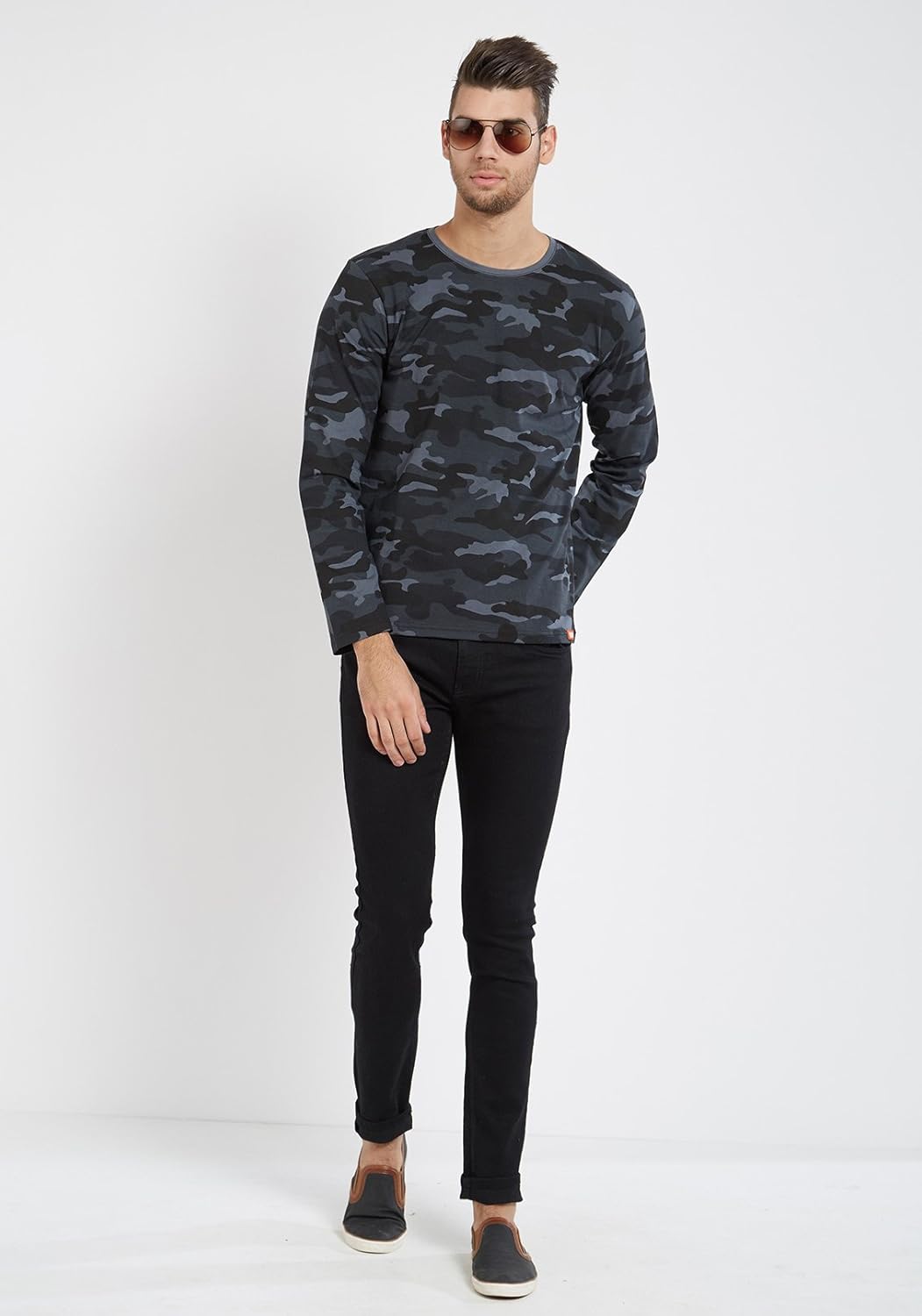 wyo wear your opinion men's cotton camouflage t-shirt