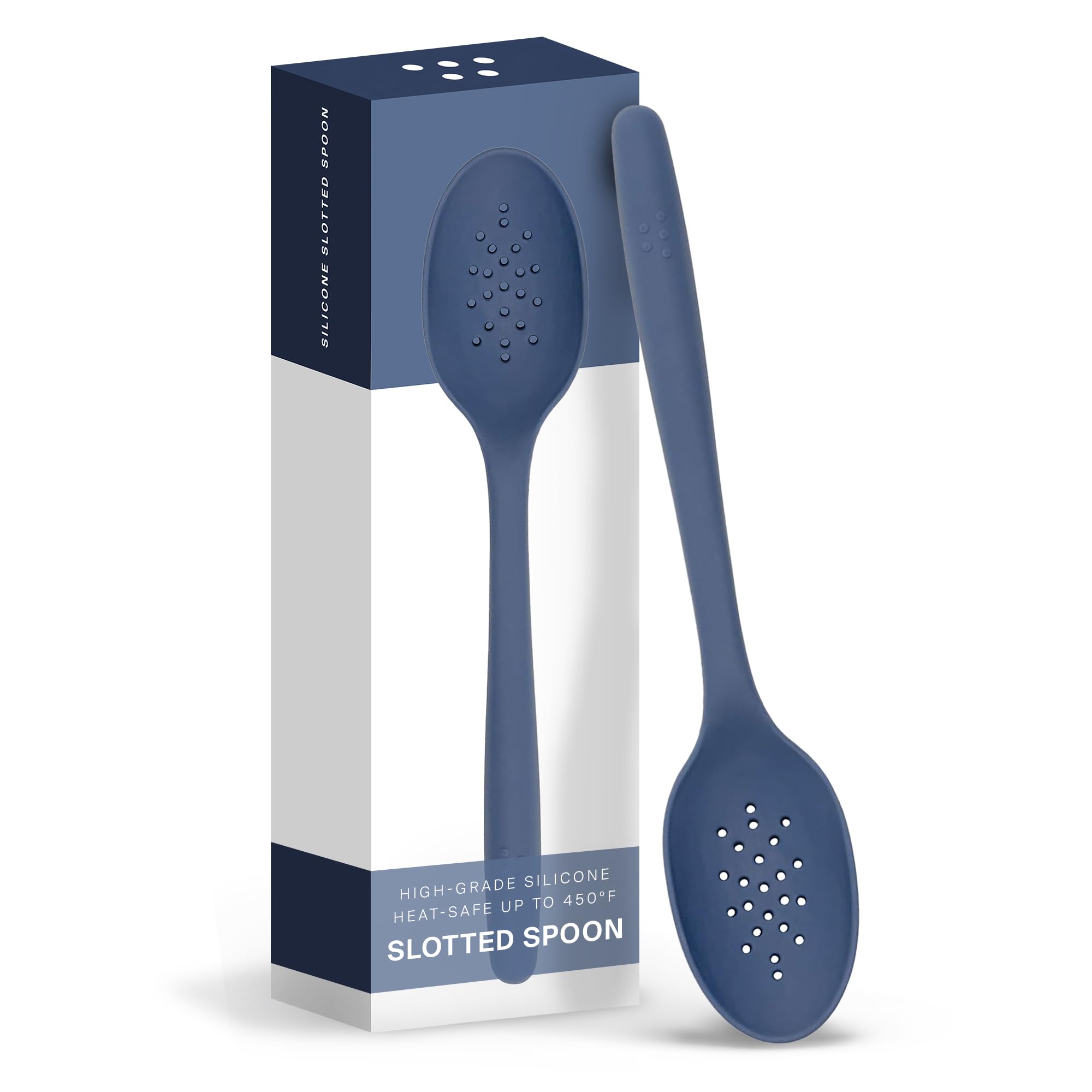 Misen Silicone Slotted Spoon - Dishwasher