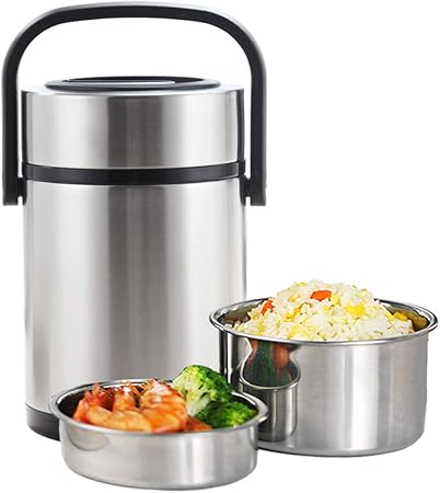 thermos dual compartment food flask