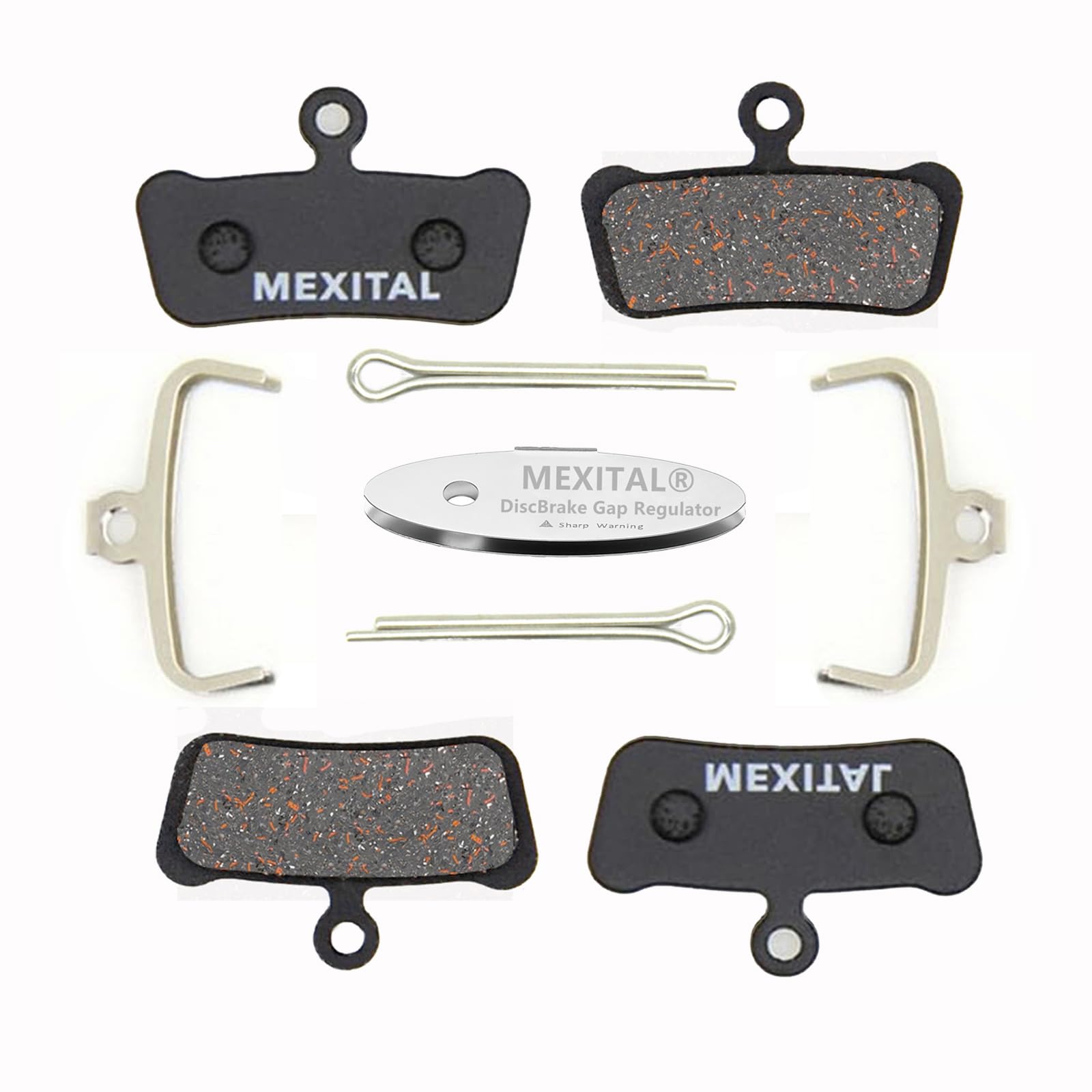 MEXITAL 2 pairs Bike Bicycle Disc Brake Pads fit for Avid E7 Trail E9 Trail XX Trail XO Trail Sram Guide