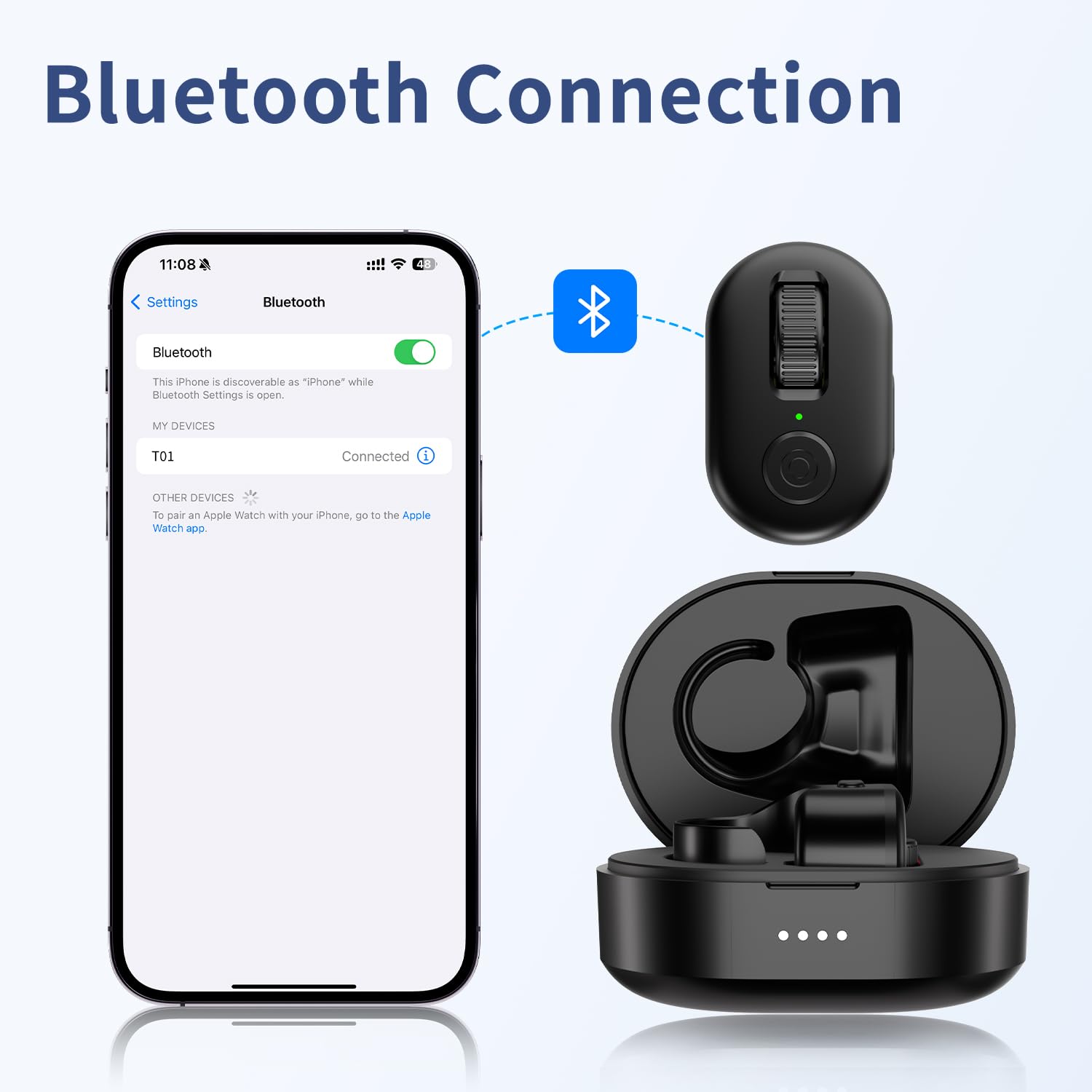 KINMATES Tiktok Scrolling Ring, Page Turner for iPad & Android Tablet Ebook Reading, Bluetooth Connected, Remote Control for iPhone Series, iPad, Android Phone, and More