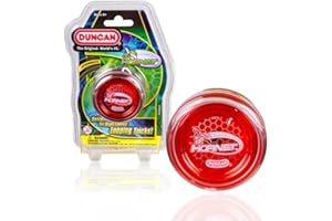 Duncan Toys Hornet Pro Looping Yo-Yo with String, Ball Bearing Axle and Plastic Body, Clear with Red Cap