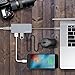 Letscom USB-C to USB 3.0 Portable Data Hub with Thunderbolt 3 to Network Adapter Ethernet Port and 3 USB 3.0 Ports, for Macbook Pro, XPS, Google Pixelbook and More Type C Devices, Grey