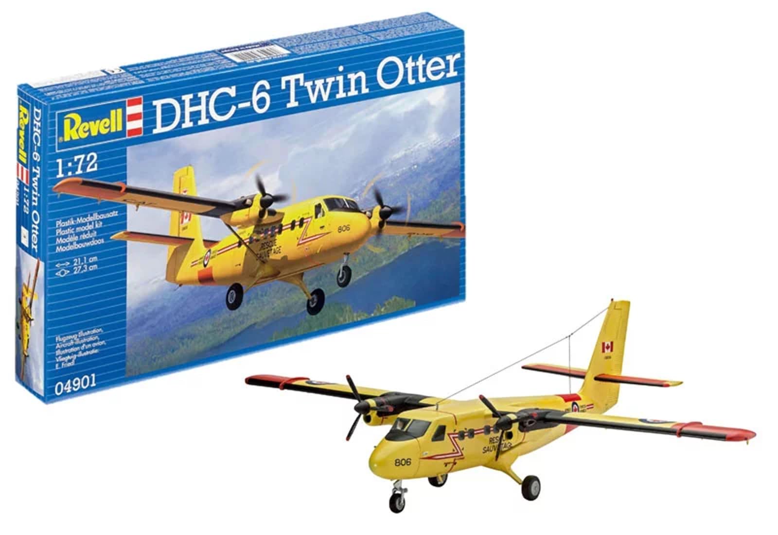 Revell 04901 DHC-6 Twin Otter 1:72 Scale Unbuilt/Unpainted Plastic Model Kit