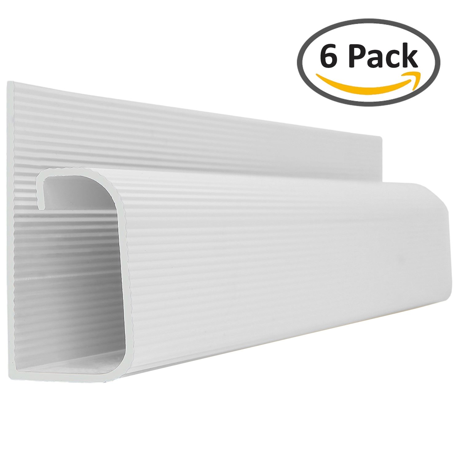 J Channel Cable Raceway White 48" Length 6 Pack Amazon.co.uk Hi