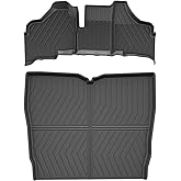 Bed Mat for Pioneer 1000-5 2016-2024 2025 - DISUTOGO Floor Mats and Cargo Liner Compatible with Honda Pioneer 1000-5 Accessories All Weather Floor Liners TPE Slush Liner (Not for 1000/1000-6)