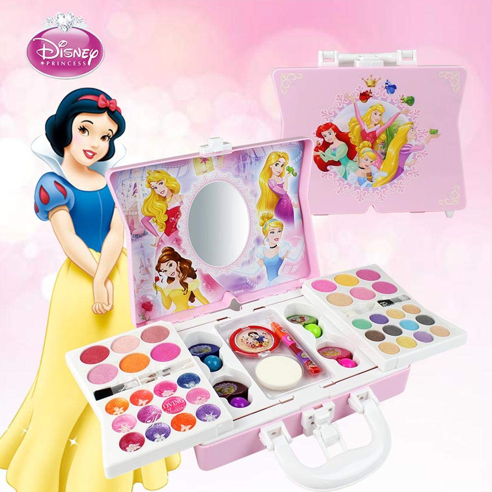 Disney 56pcs Princess Kit De Maquillage De Filles avec Mirror Lavable