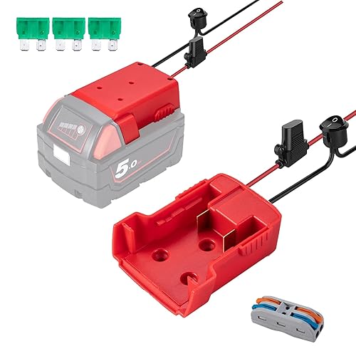 Power Wheels Adapter for Milwaukee M18 Battery 18v Dock Power