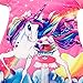 Nidoul Kid Girls Nightgown Night Dress Unicorn Rainbow Princess Pajamas Sleepwear Nightie (Rose Unicorn#3, 8-9 Years)
