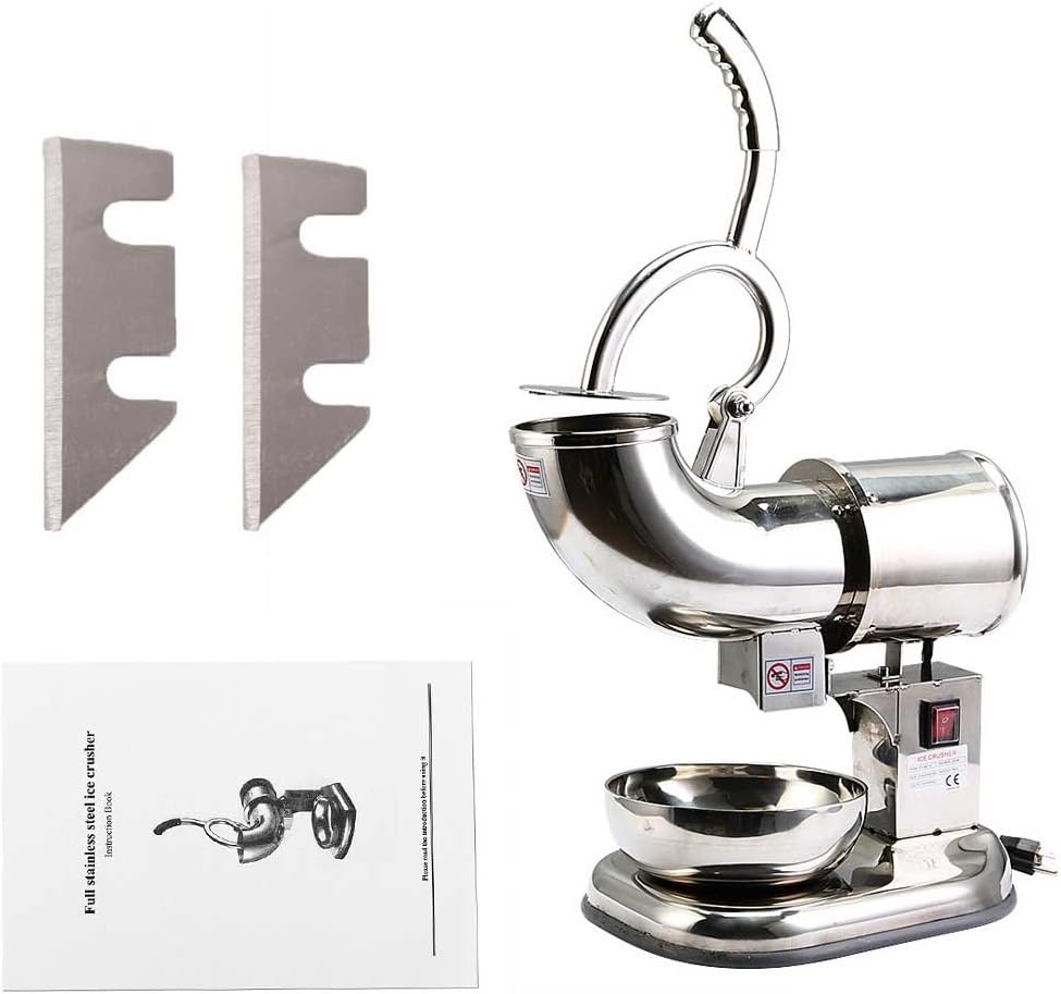 Eteyo with 2 Extra Blade NEW SNO Snow Cone PRO ICE Shaver Shaved Icee Maker Machine