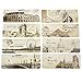 Bilipala 30 PCS Vintage European Scenes Travel Postcard Bookmarks, Note Pads, Memo Pads